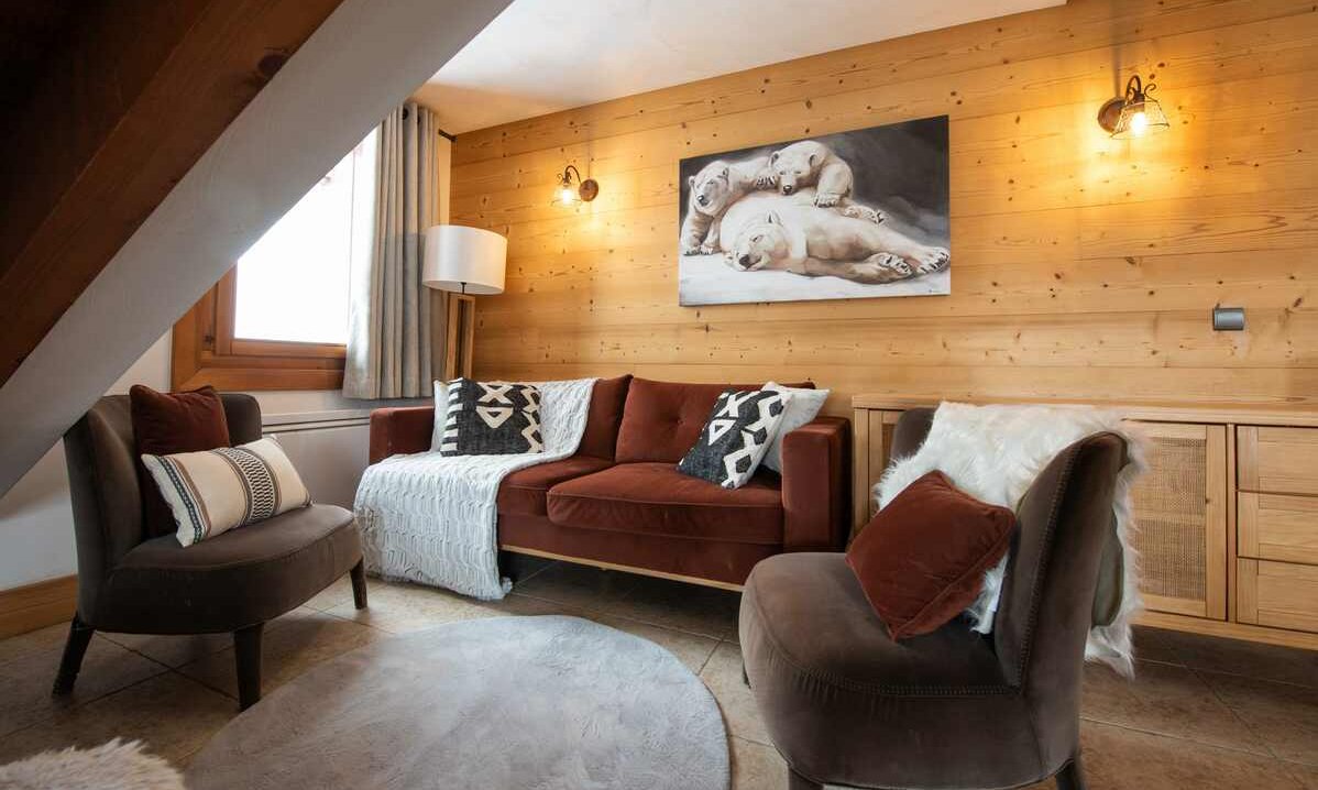 The Living area in Chalet Mathilde Val Thorens
