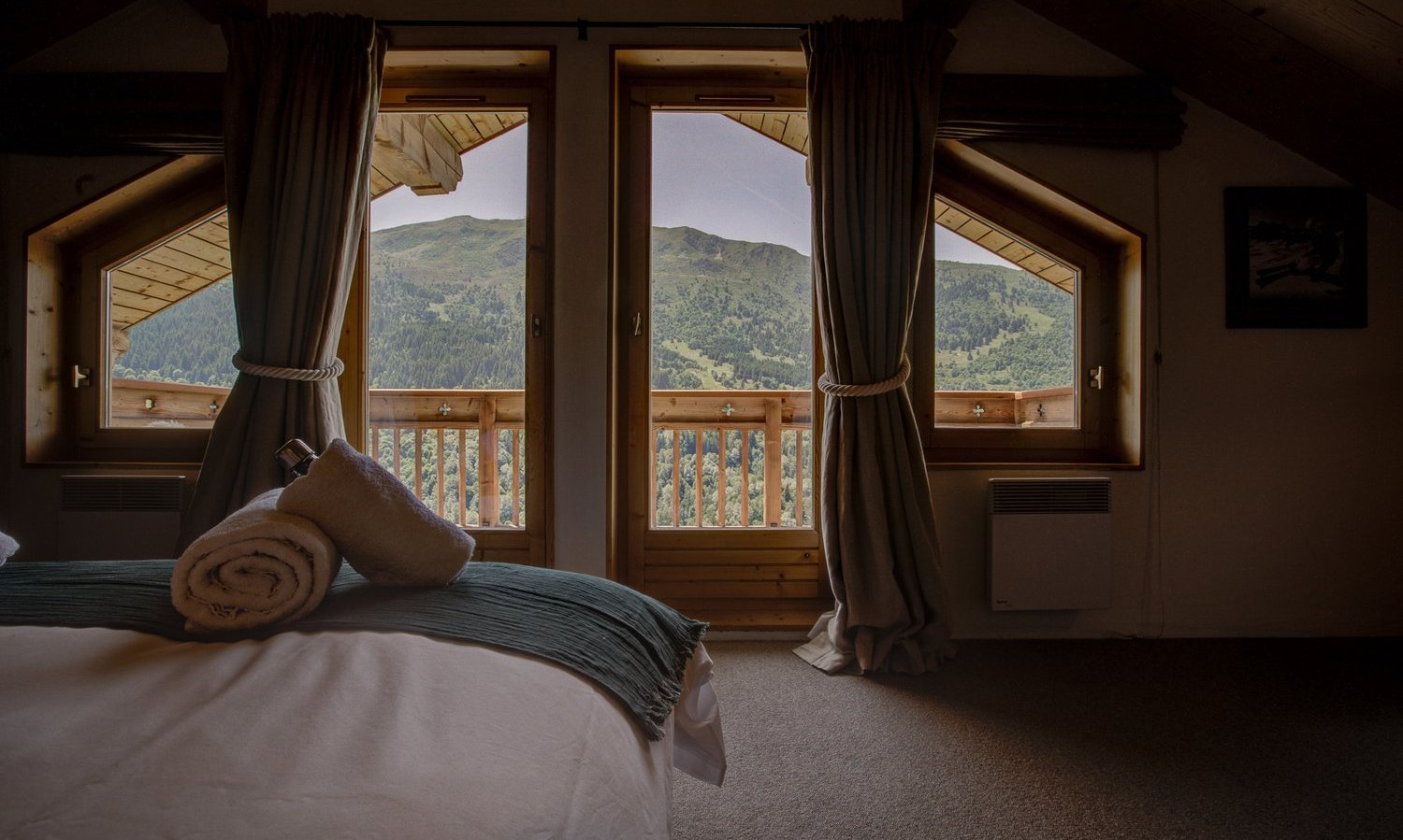A view from one of the bedrooms in Chalet La Chouette Meribel