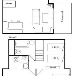 Apartment Fermes de Meribel 413 Meribel Village Floorplan