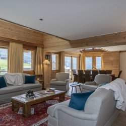 The Spacious Living and Dining area in Chalet Foret, Meribel