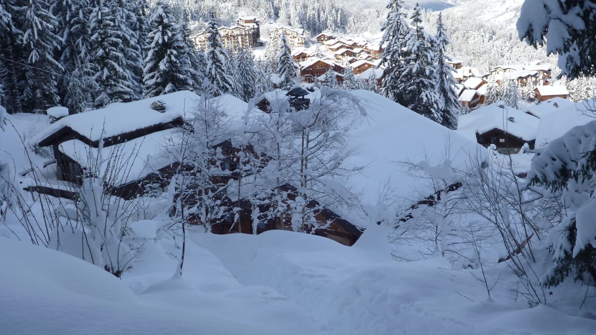 Chalet Beriozka in the snow