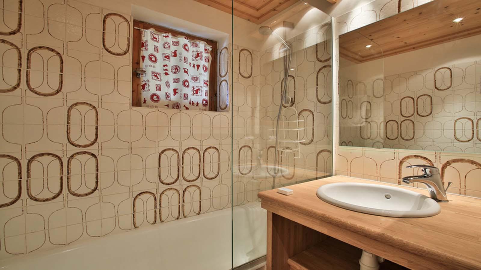 Chalet Andre Bathroom with bath and shower