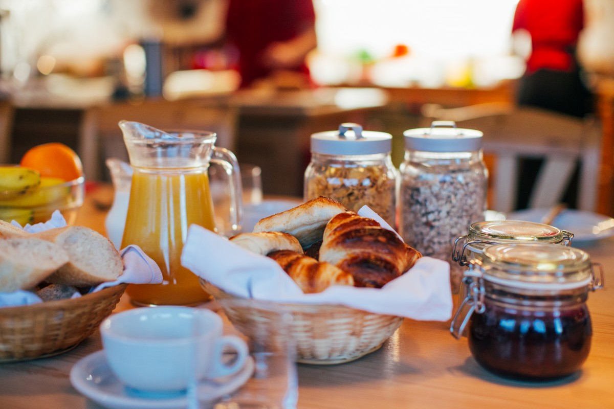 Catered chalet breakfast