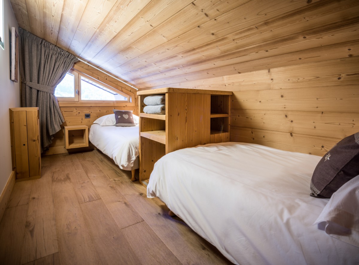 Chalet Le Pousse Caillou Twin Bedroom