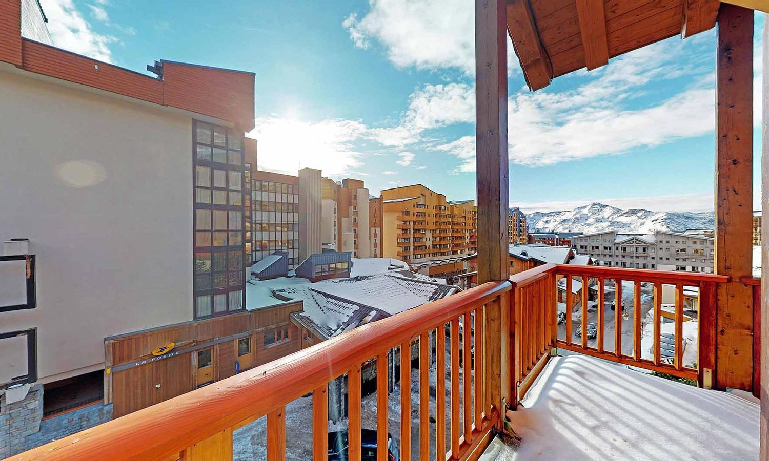 The View from the Balcony at Chalet Olivier Val Thorens