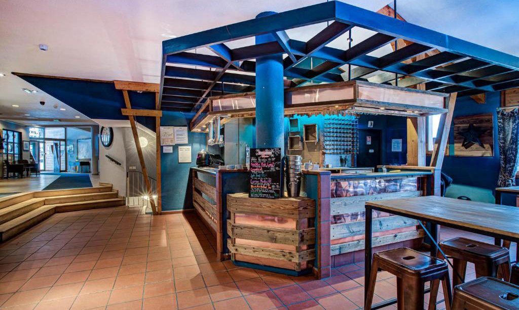 The Bar area at Hotel Le Montana in La Tania