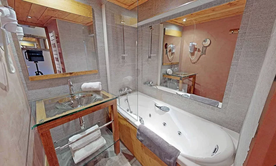 One of the bathrooms in Chalet La Combe Meribel