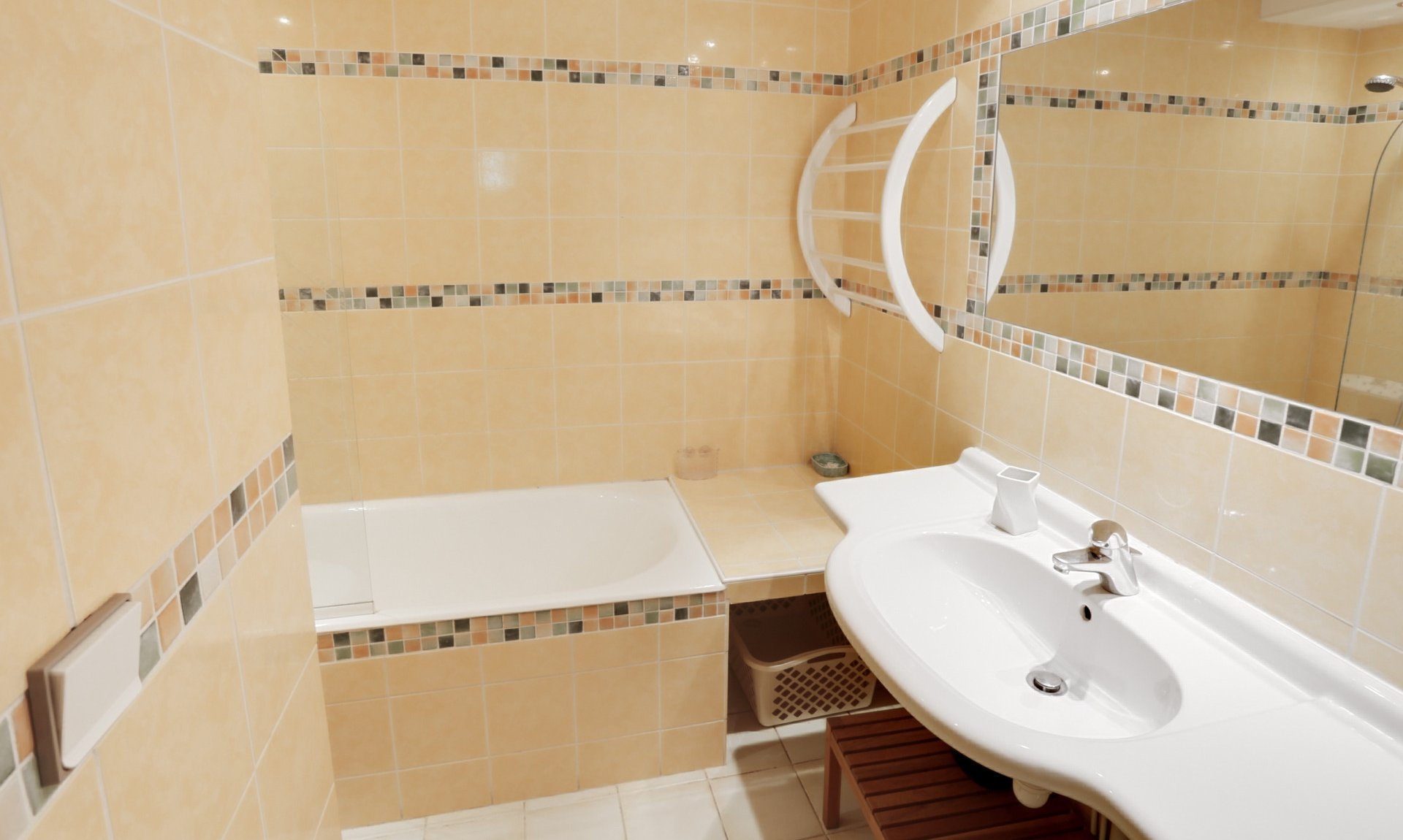 A Bathroom in Apartment Petaru in Meribel Centre
