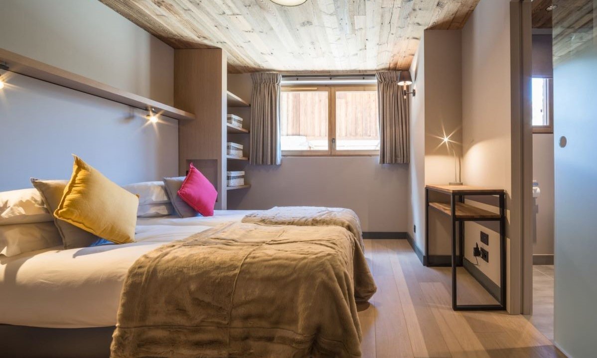 One of the Bedrooms in Chalet Caro Meribel