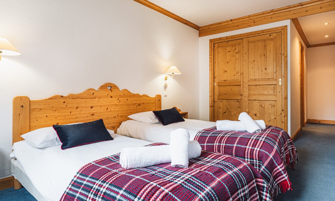 One of the Bedrooms in Chalet Azalee Meribel