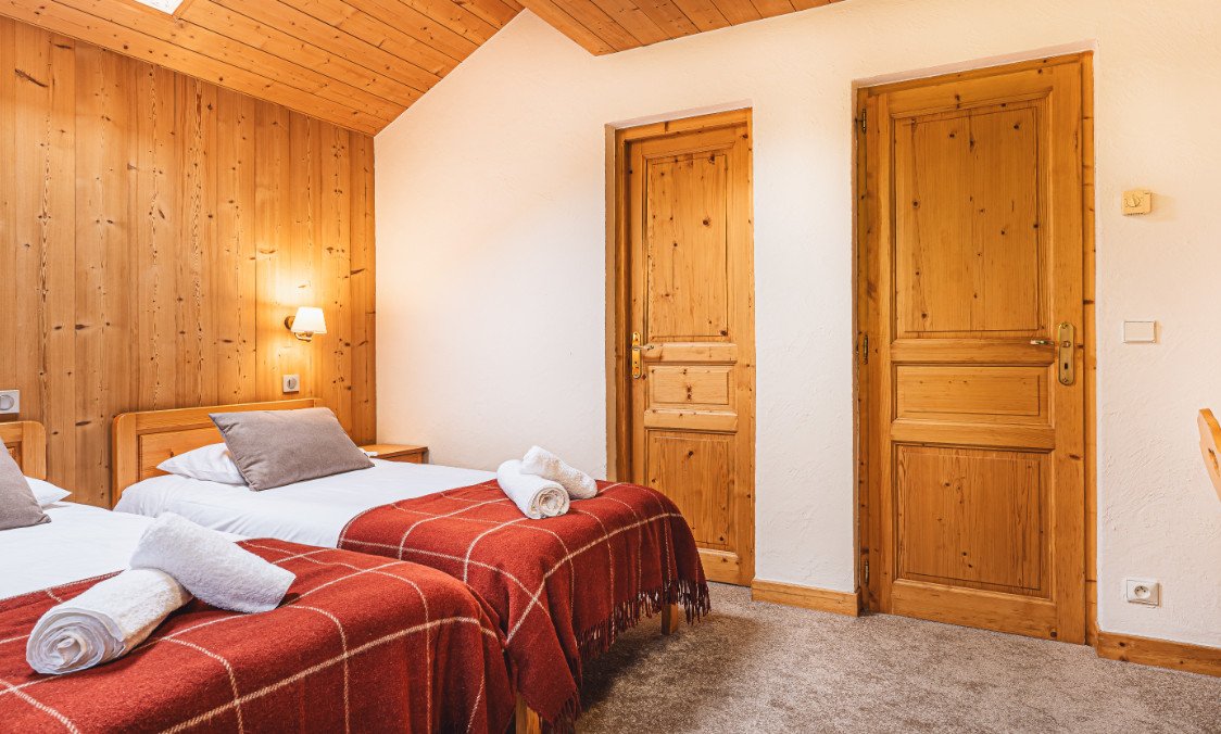 One of the Bedrooms in Chalet Alysson Meribel