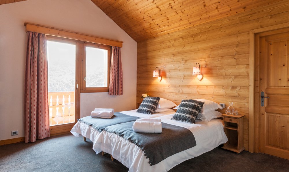 A Bedroom in Chalet Coivie in Meribel Les Allues
