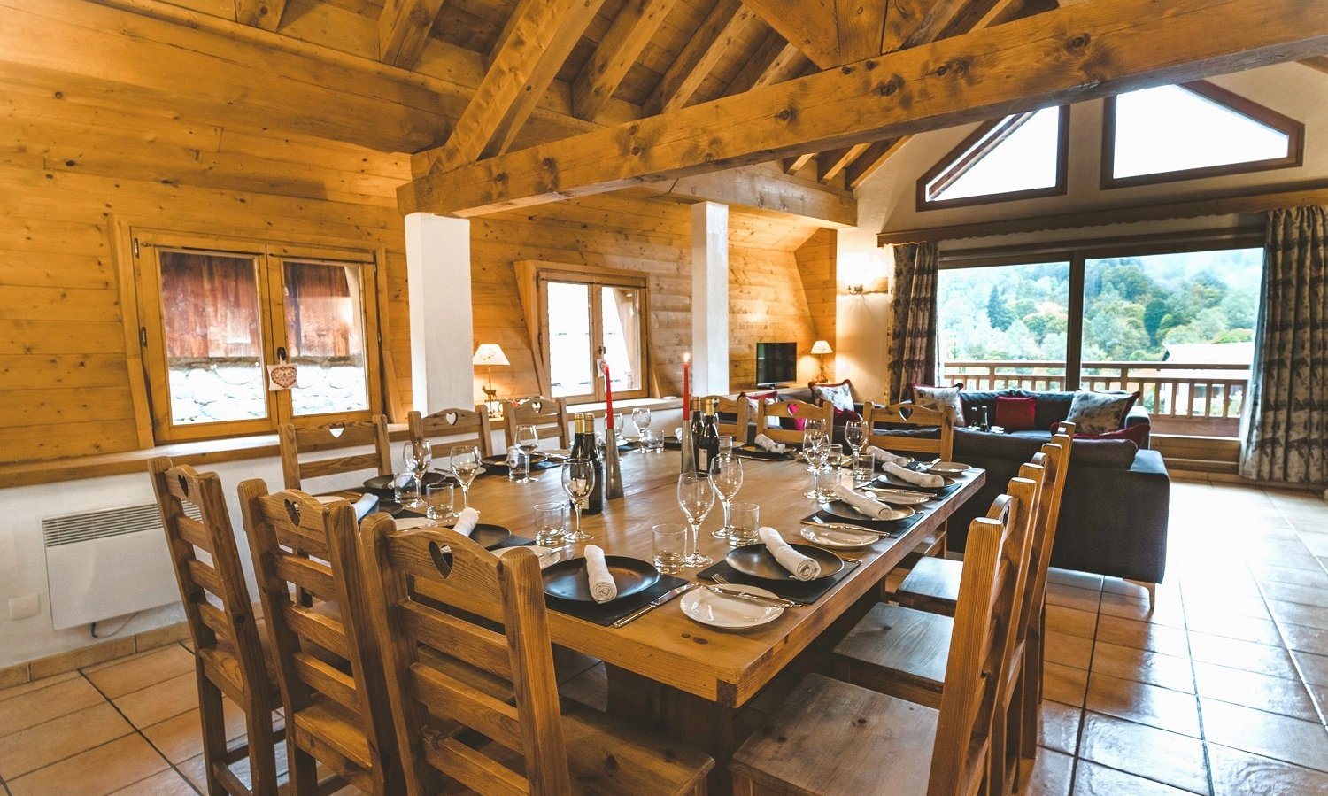 The Dining area of Chalet Meru Meribel