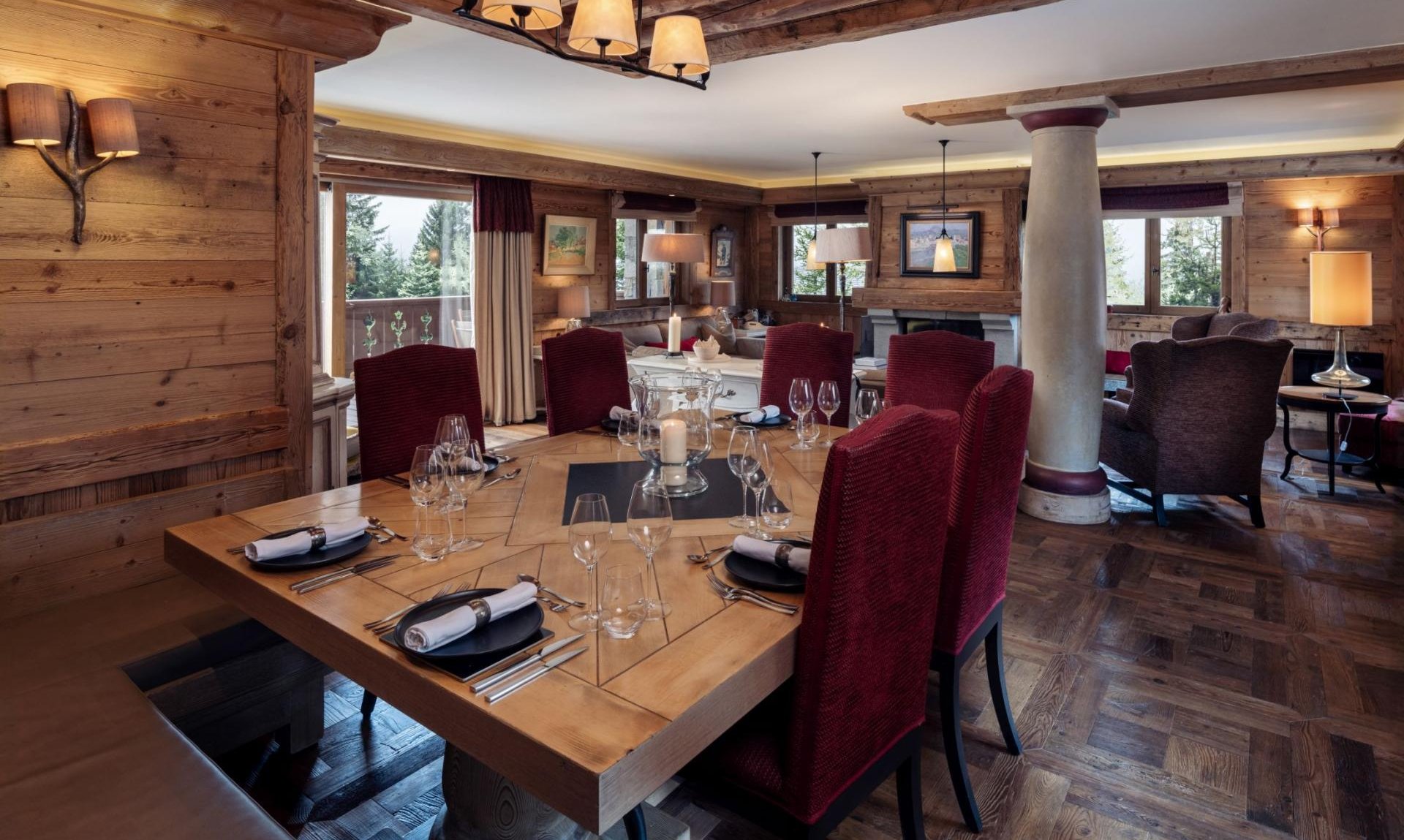 The Dining area in Trois Ours Meribel Centre