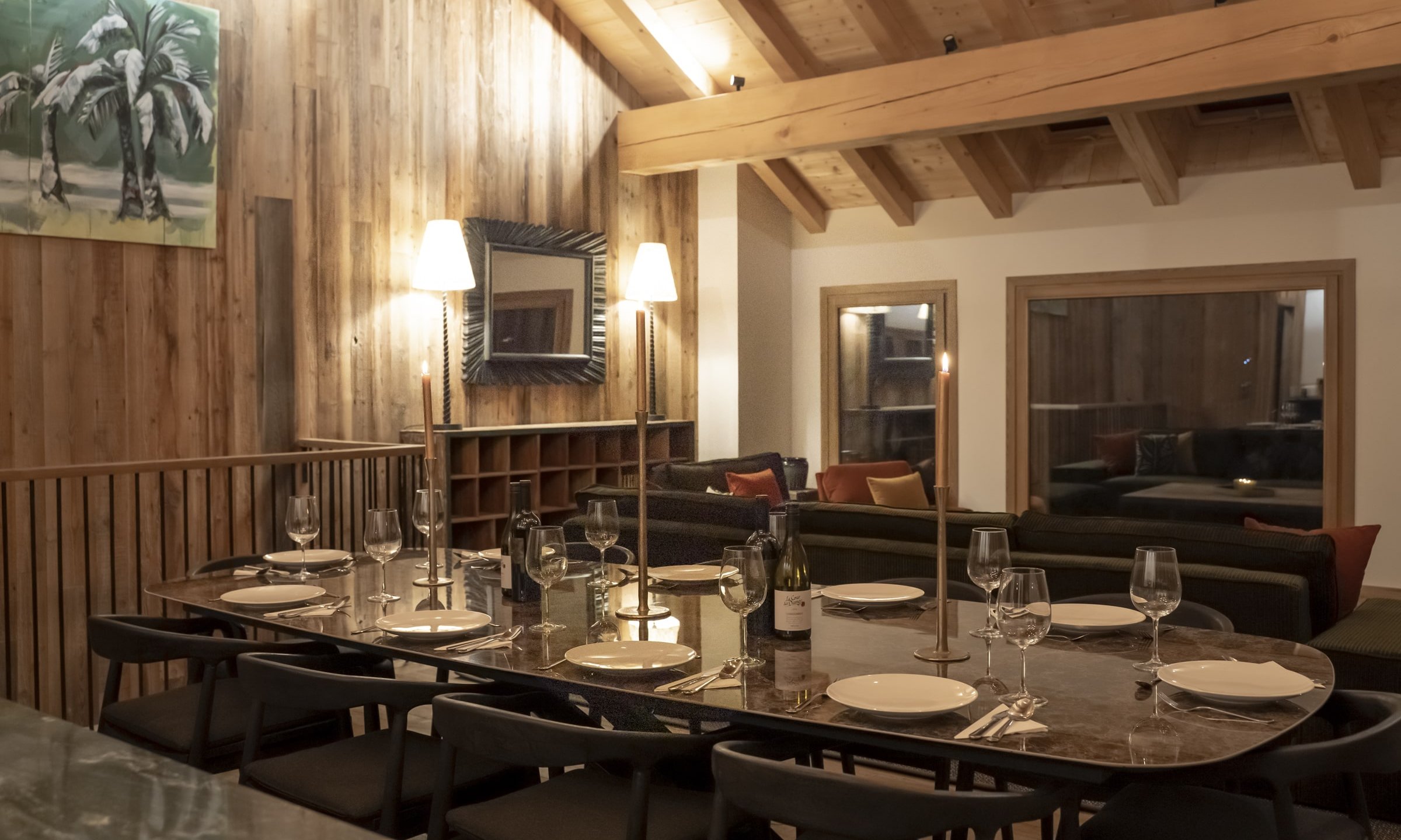 The beautiful Dining area in Chalet Panda Lodge Meribel