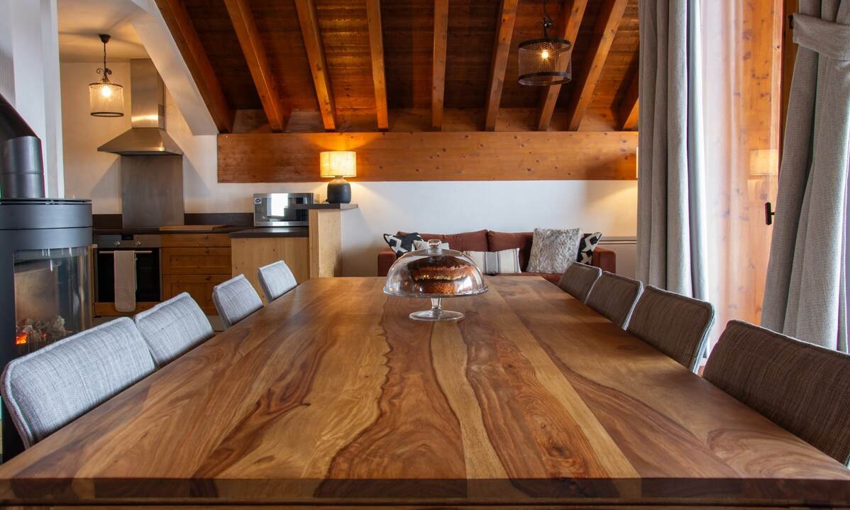 The Dining area in Chalet Mathilde Val Thorens