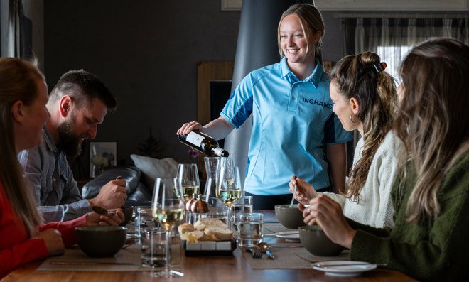 Tasty evening meals at Chalet Oxalys Meribel