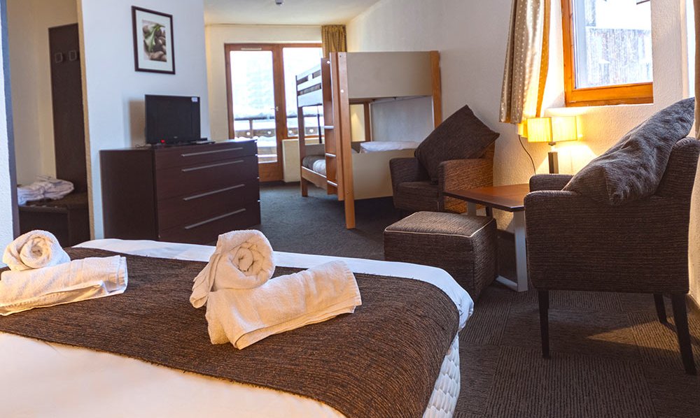 A Family Room in Hotel Le Montana in La Tania