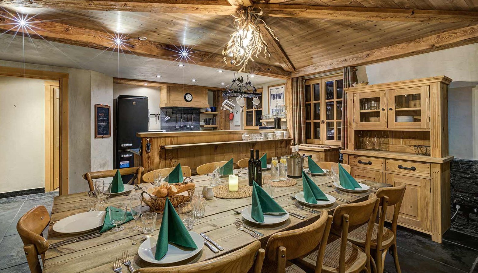 Chalet Jacques Kitchen Dining Room