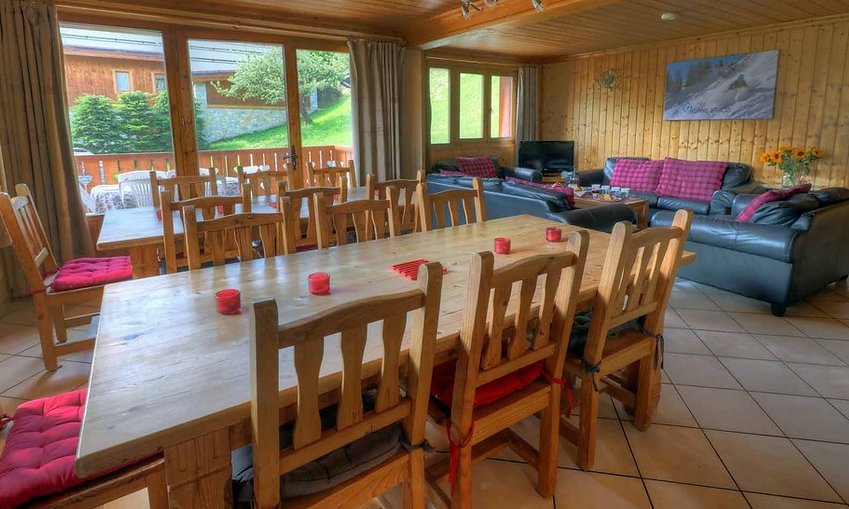 Chalet St Joseph Living Dining Room