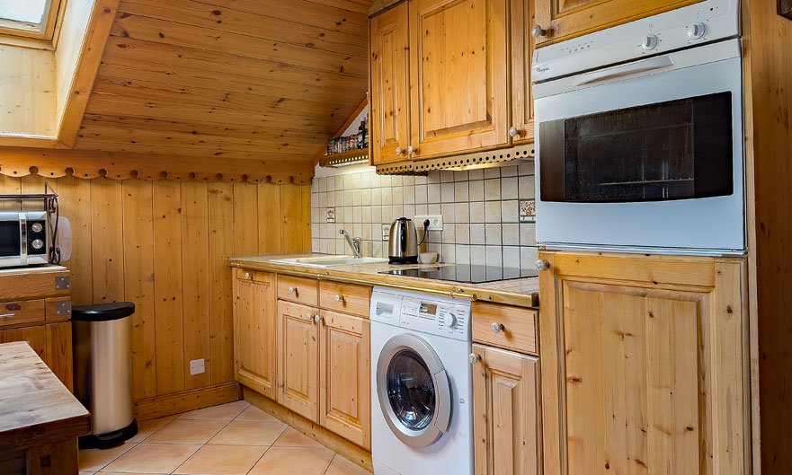 The Kitchen area in Apartment Jardin d'Eden in Meribel