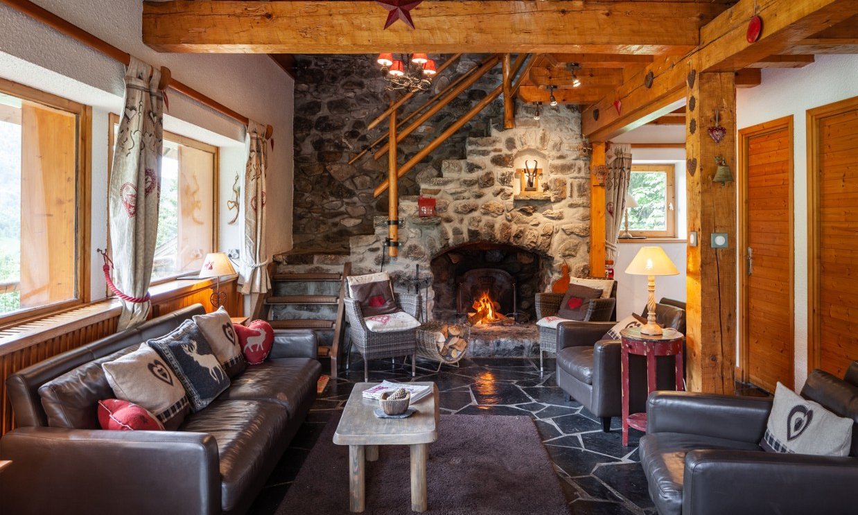 The Living room in Chalet La Fugue Meribel