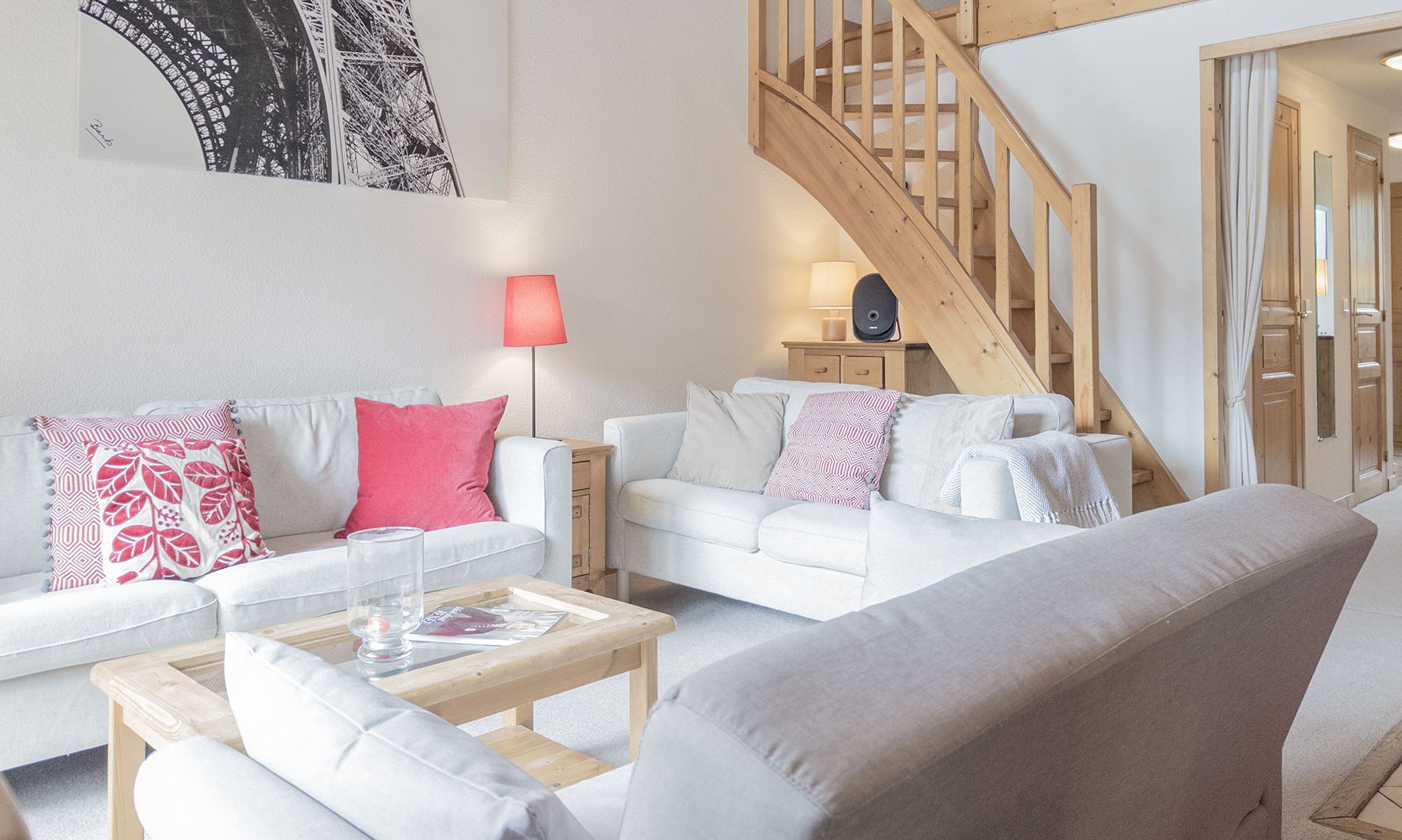 The Living area in Apartment Cybele in Meribel Centre