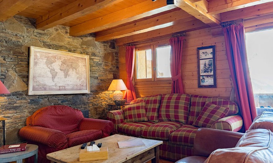 The Living area in Apartment Jardin d'Eden in Meribel