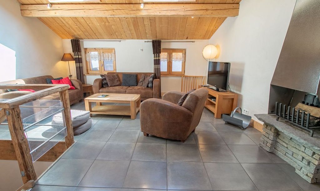 The Living area in Chalet Croquette Meribel