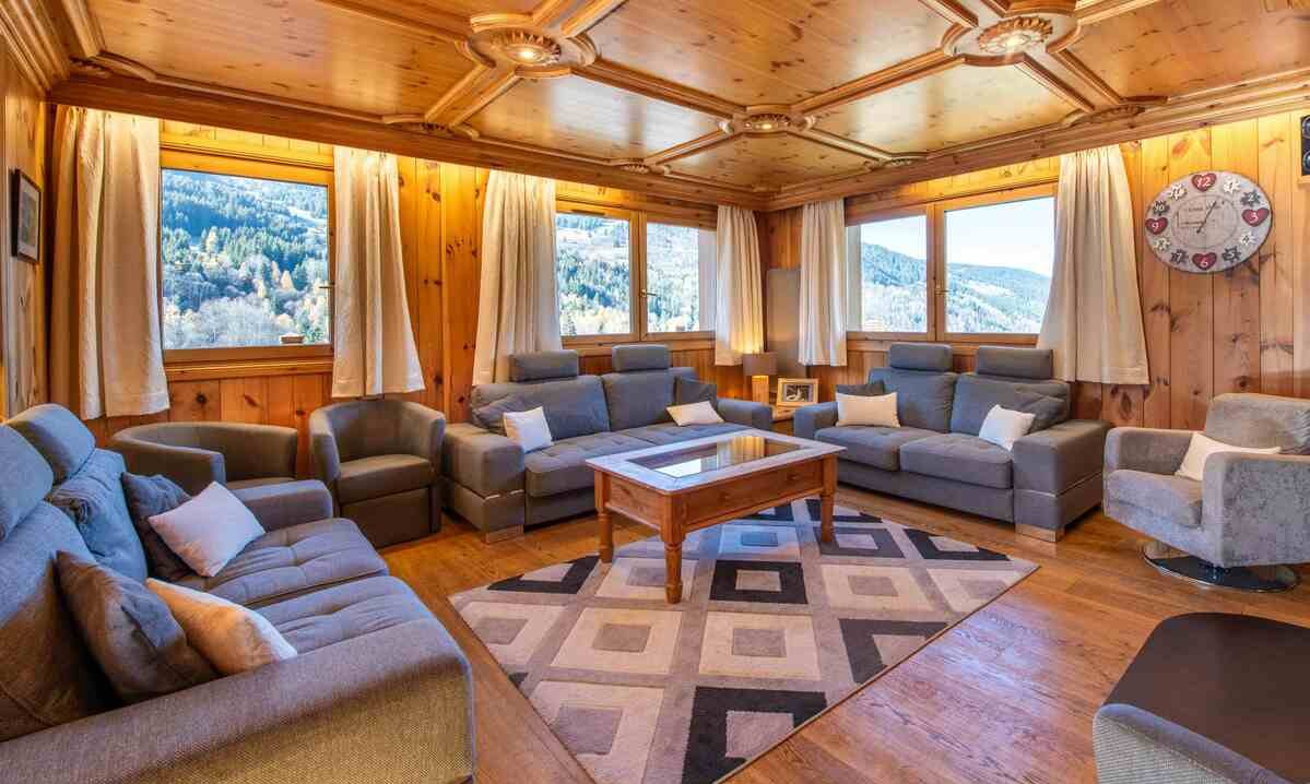 The Living area in Chalet L'Ancolie Meribel