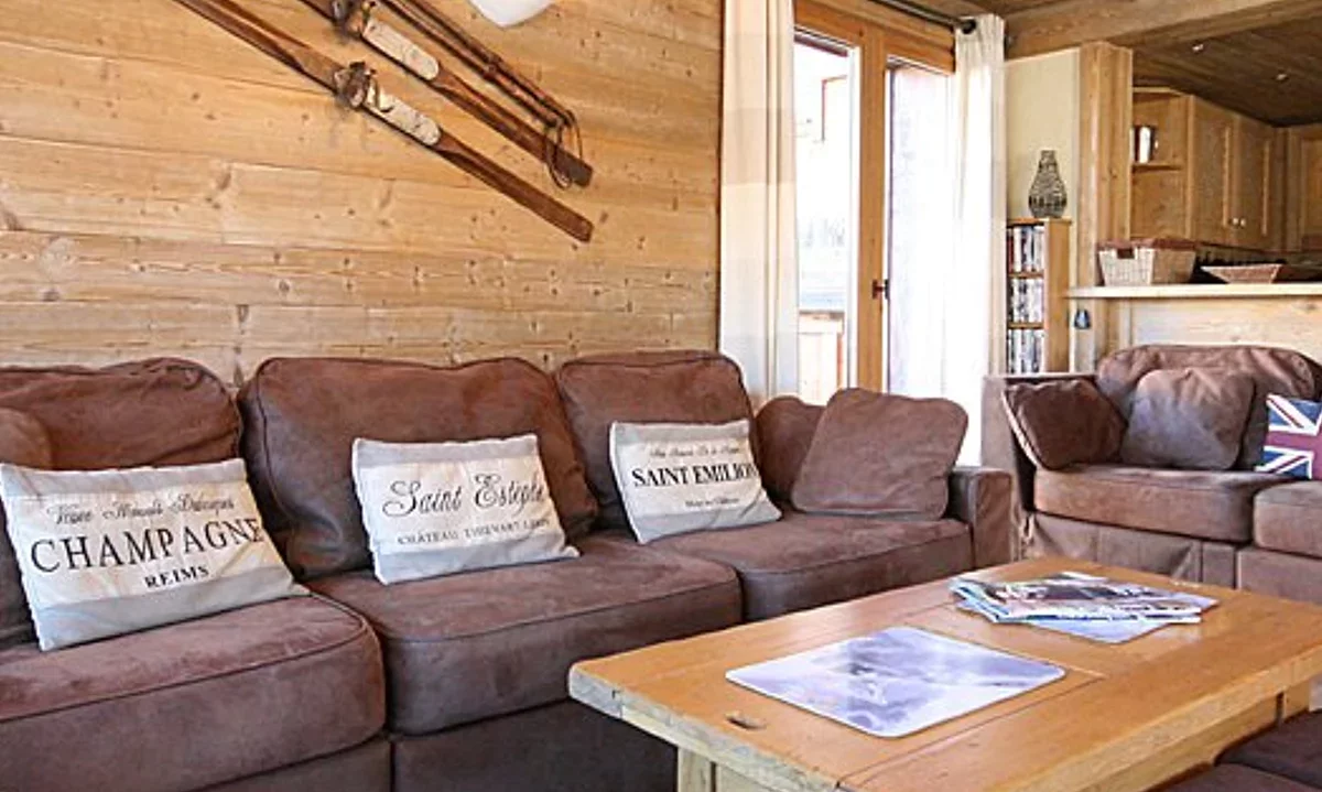 The Living room in Apartment Grange, Meribel Village