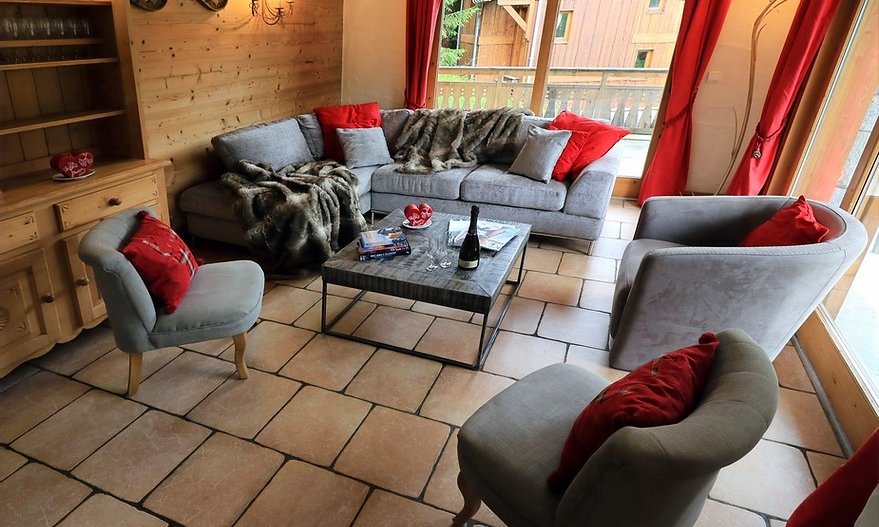 Chalet L'Oxalys Living Room