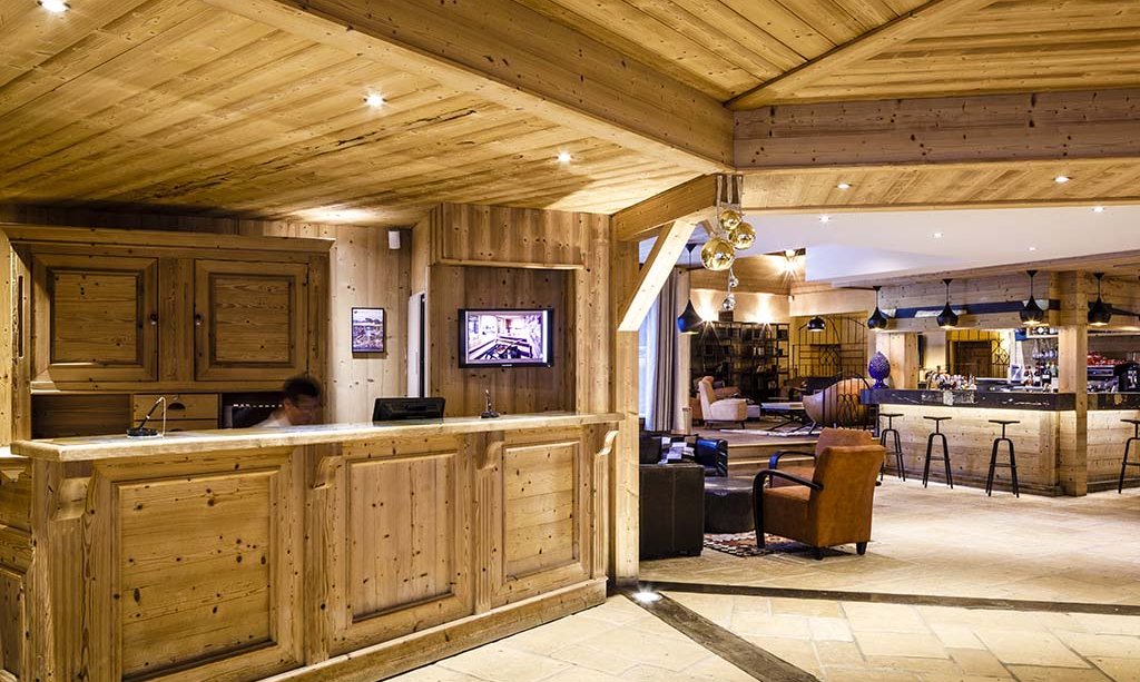 The Reception area in Residence L'Oxalys Val Thorens