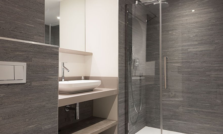The Shower room in Apartment La Suite in Meribel