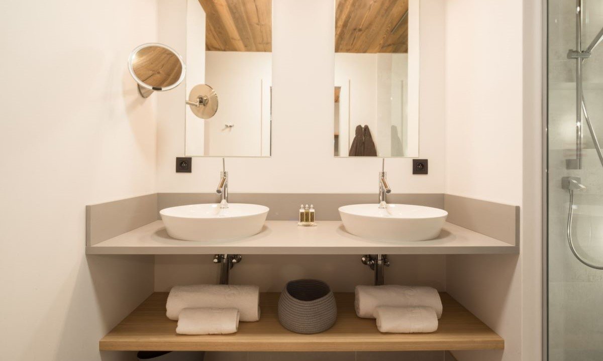 One of the Bathrooms in Chalet Caro Meribel