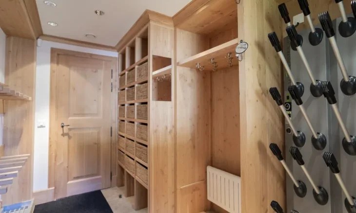The Ski & Boot Room in Chalet Foret, Meribel