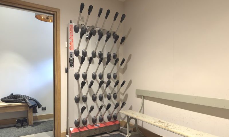 The Ski Room in Chalet Montana in Meribel Centre