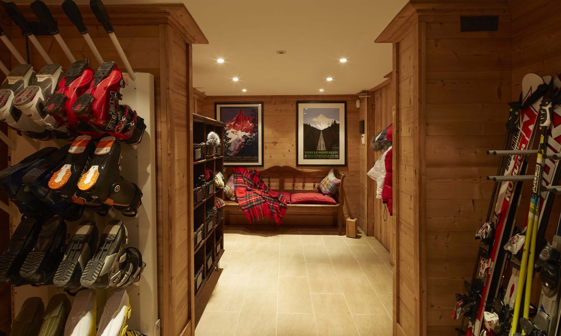 The Ski Room in Chalet La Varappe Meribel