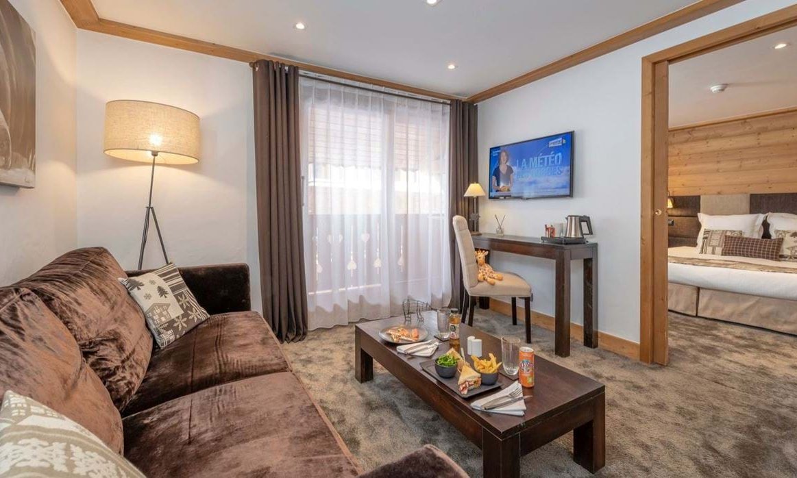 A spacious and comfortable suite in Hotel La Chaudanne, Meribel