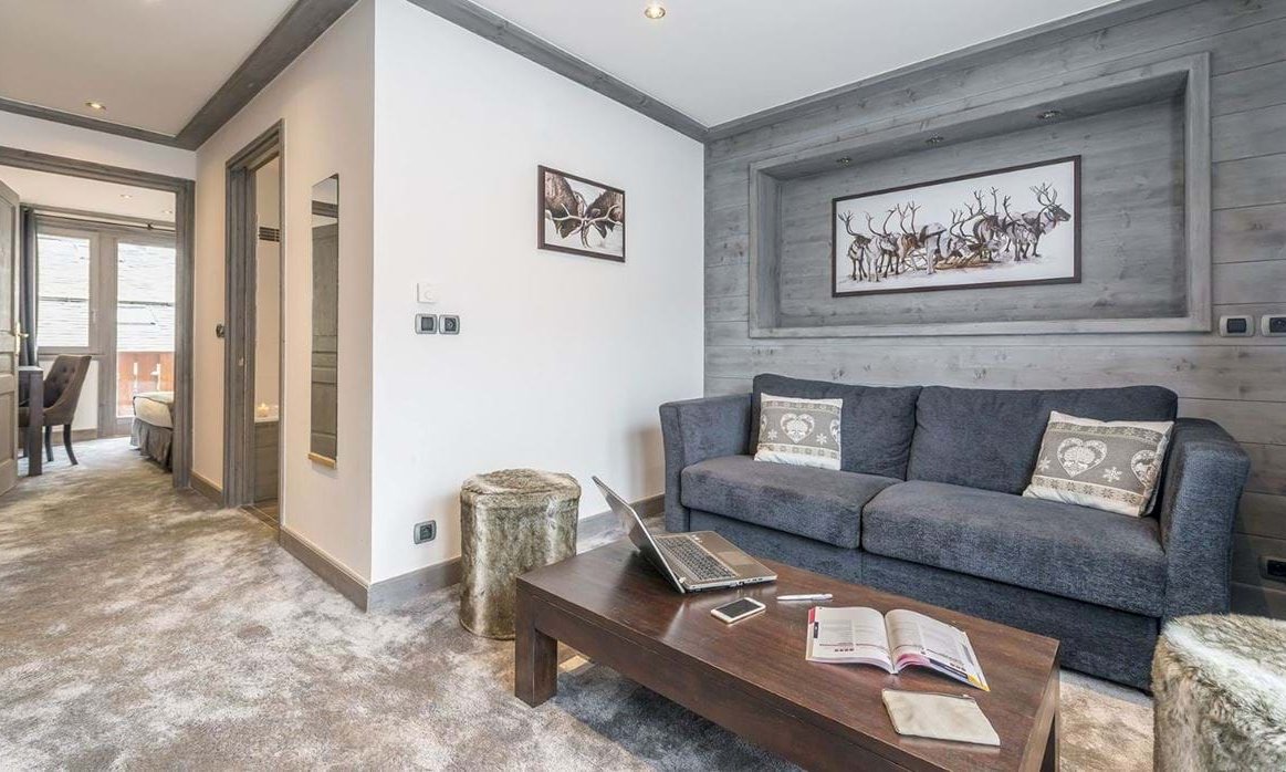 One of the suites in Hotel La Chaudanne Meribel