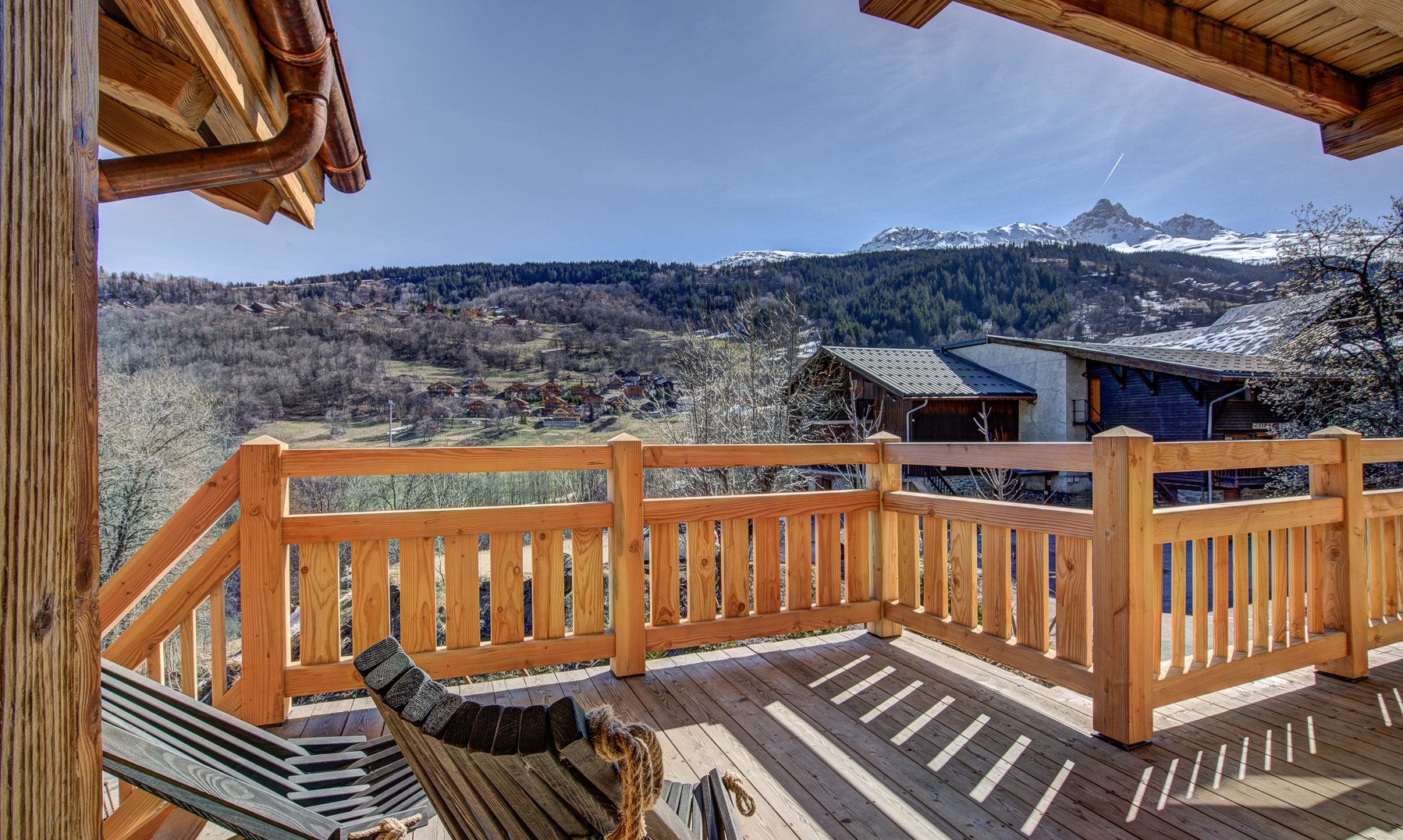 The Terrace at Chalet Bergeronnette in Meribel Nantgerel