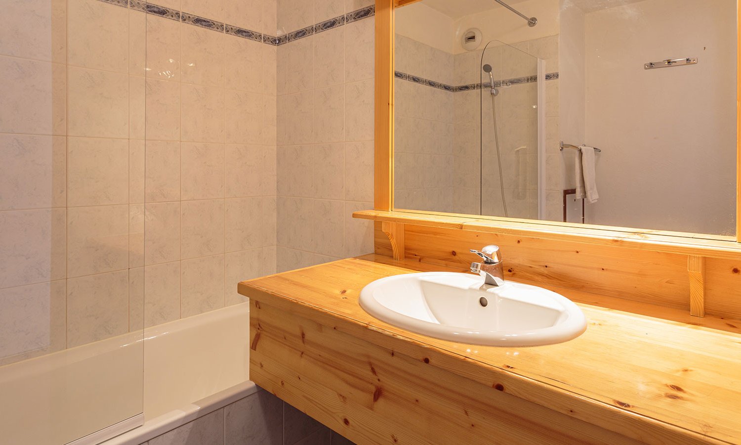 One of the bathrooms in Chalet Natalette 1 in Meribel Mottaret