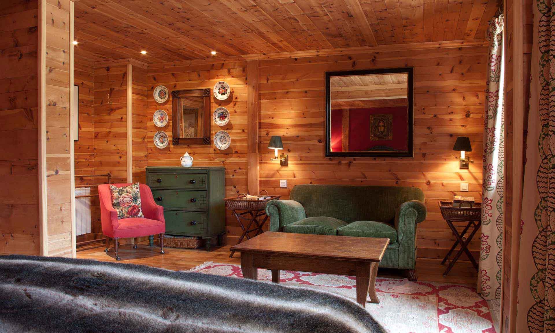 The seating are in one of Bedrooms in Chalet La Varappe, Meribel