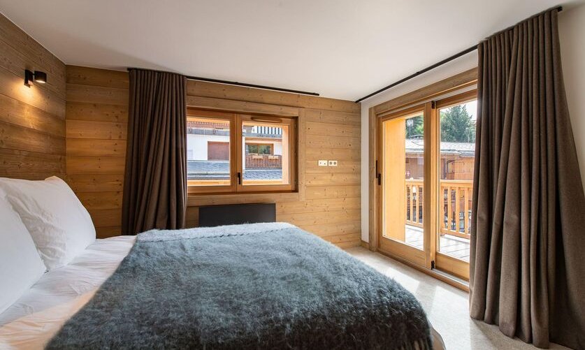 A bedroom in Apartment Le Glaciers 12 Meribel