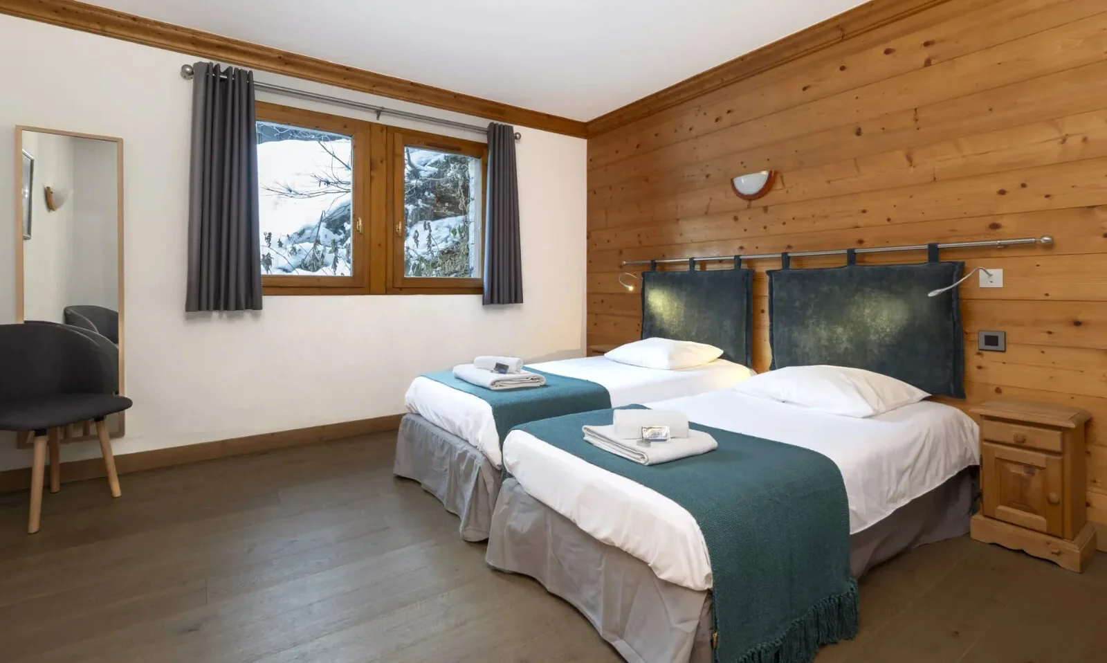One of the Bedrooms in Chalet Rikiki Courchevel Moriond