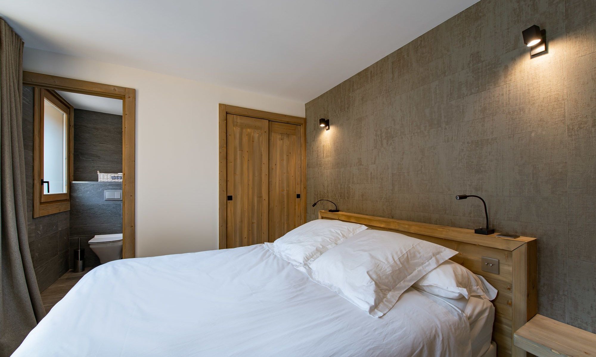A Double bedroom in Apartment Le Glaciers 12 Meribel