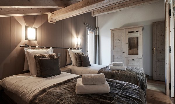 One of the Bedrooms in Chalet Brenettes, Meribel