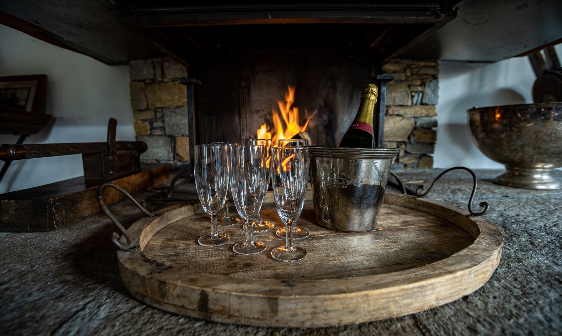 Champagne at Chalet Amarena in Meribel