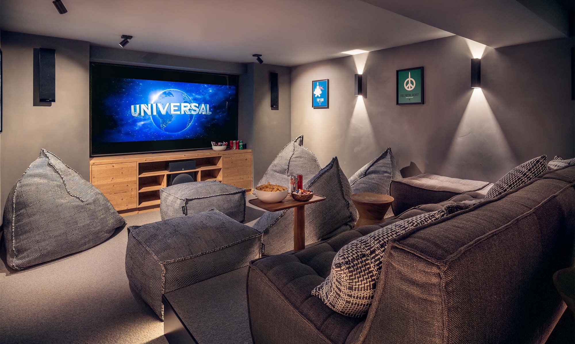The Cinema Room in Chalet Harmony Meribel