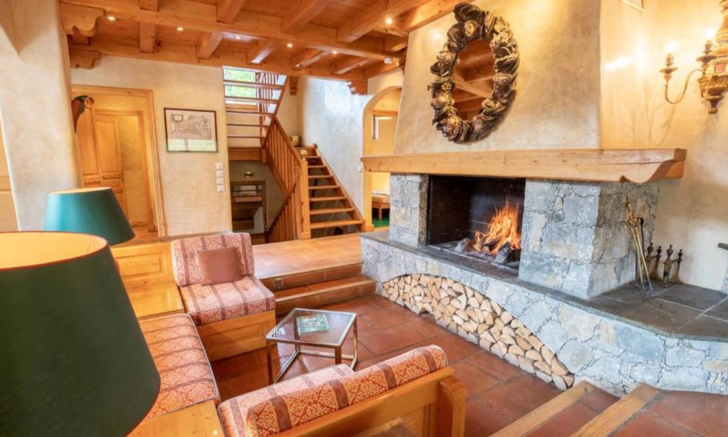 The Fireplace in Chalet Mira Belum Meribel